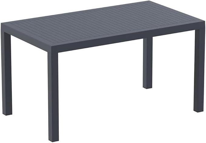 Compamia Ares 7 Piece Patio Dining Set in Dark Gray, Commercial Grade