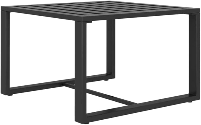 3-Piece Garden Lounge Set, Anthracite Aluminum Patio Furniture Set, Modular Outdoor Sectional Sofa with Cushions and Table for Yard, Balcony and Terrace