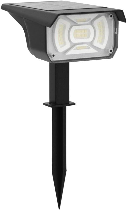 LEREKAM Color Solar Light Outdoor Waterproof Spotlights with 9 Light Modes, Color Changing Solar Outdoor Light for Halloween Decorations, Colored Spot Lights Auto On,Off, RGBW
