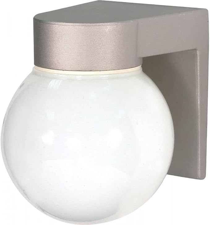Nuvo Lighting SF77/139 Transitional One Light Outdoor Wall Mount in Pwt, Nckl, B/S, Slvr. finish | Pwt, Nckl, B/S, Slvr. Finish
