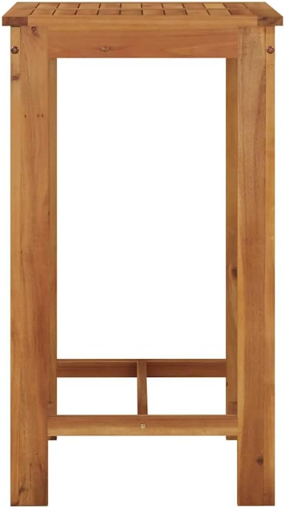 vidaXL Garden Bar Table Natural Wood Solid Acacia Wood Medium Durable