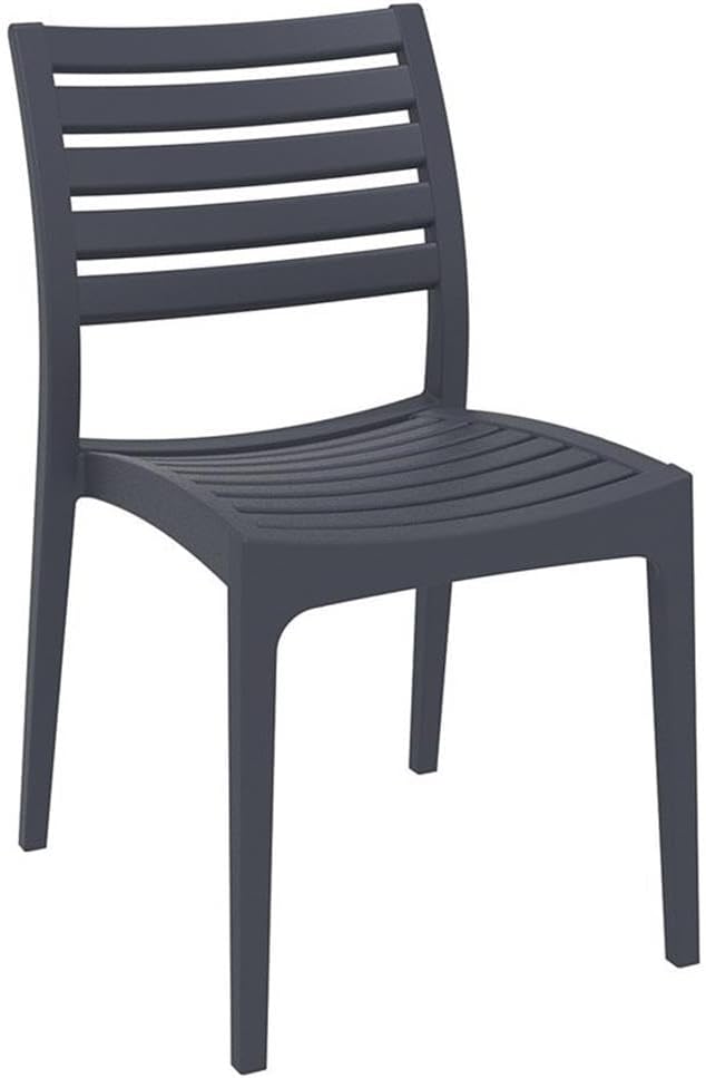 Compamia Ares 7 Piece Patio Dining Set in Dark Gray, Commercial Grade