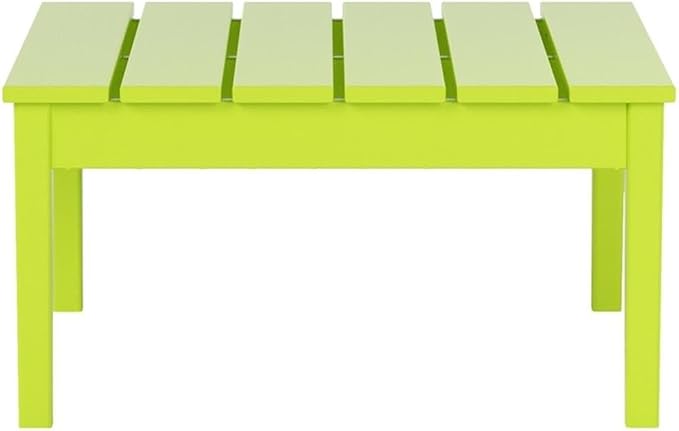 Costaelm Outdoor Side Tables for Patio, Small Patio Conversation Table Weather Resistant Coffee Table, Small Square Table Outdoor End Tables for Porch, Balcony, Poolside, Deck, Lime
