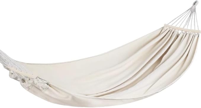 Thick Canvas Double Hammock Outdoor Leisure Anti-rollover Swing Bind Rope Binding Rope Storage Bag Safety Buckle Load Bearing 300kg