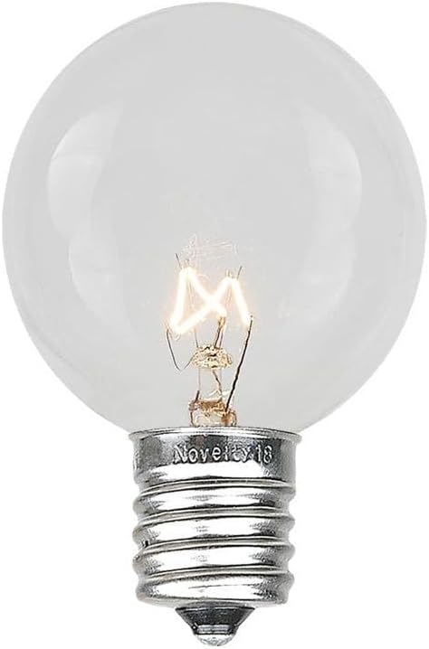 Novelty Lights 25' Clear Incandescent G30 Globe Outdoor String Lights