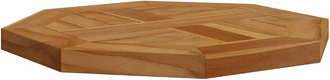 Octagonal-Shape Table Top Solid Teak Wood, Replacement Table Top, Wooden Desk Top for Outdoor, Home Use, -587