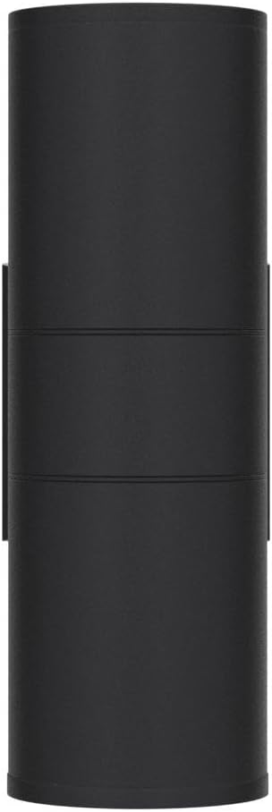 Dusk to Dawn Outdoor Lighting, Cylinder Up Down Wall Sconce | Exterior Light Fixture Outdoor Wall Lights with A19 Bulbs Included, ETL Listed Black Fixture for Garage ,Porch,Front Door