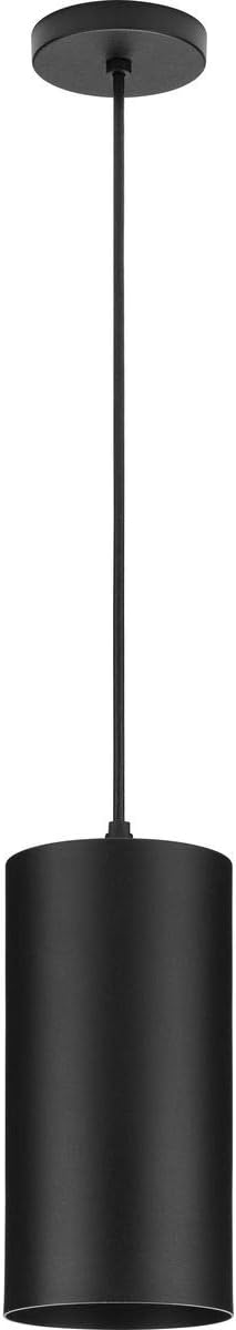 Progress Lighting P500356-031 6IN CYL RNDS Cylinder, Black, 12.00x6.00x6.00
