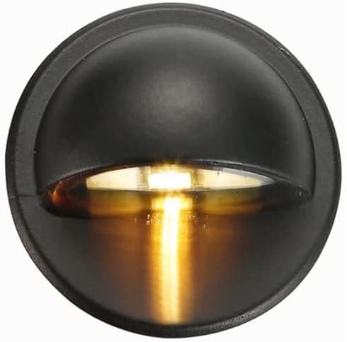 Warm White Low Voltage LED Deck Lights kit Φ1.38 Outdoor Garden Yard Decoration Lamp Recessed Landscape Pathway Step Stair Warm White LED Lighting, Black