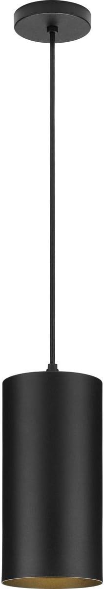 Progress Lighting P500356-031 6IN CYL RNDS Cylinder, Black, 12.00x6.00x6.00