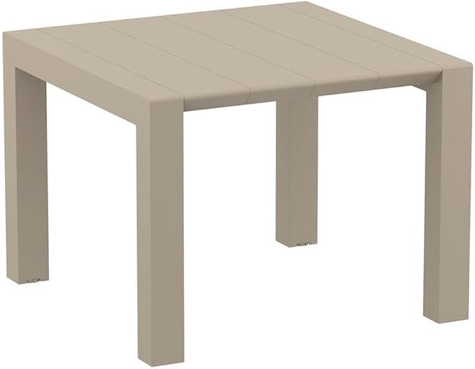 Compamia Vegas 55" Extendable Patio Dining Table in Dove Gray, Commercial Grade