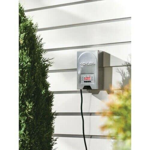 Kichler 12217-200 Watt 12V/15V Multi-Tap Low Voltage Outdoor Landscape Transformer with Digital Timer and Built in Surge Protector - Weatherproof