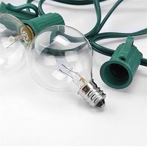 25Ft Outdoor Christmas String Lights, G40 Warm White Christmas Decorations Lights with 27 Incandescent Globe Bulbs, Vintage Christmas Lights for Xmas Tree Party Backyard Wedding Garden Holiday Patio