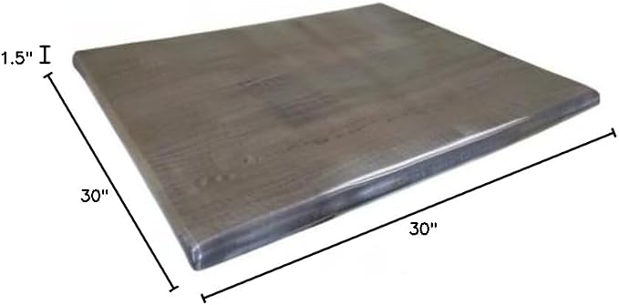 30" x 30" Charcoal, Indoor/Outdoor All-Season Endurotop Table Top by The Holland Bar Stool Co.