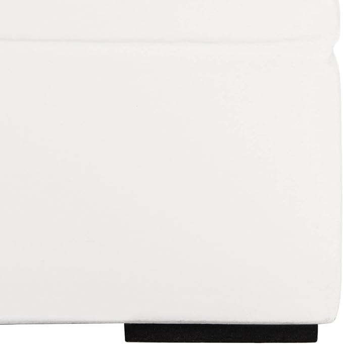 SAFAVIEH Outdoor Collection Deidara Modern Ivory Concrete Accent Table (Fully Assembled) VNN1031B