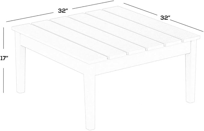 Costaelm Outdoor Side Tables for Patio, Small Patio Conversation Table Weather Resistant Coffee Table, Small Square Table Outdoor End Tables for Porch, Balcony, Poolside, Deck, Dark Green