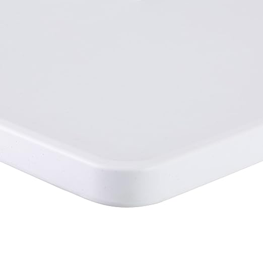 Norwood Commercial Furniture 6 ft Multipurpose Indoor Outdoor Heavy Duty Portable Rectangular Blow Molded Plastic Folding Table (30" W x 72" L) White,NOR-NAF3072WH-SO