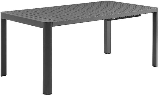 Modway Tahoe Extendable Outdoor Patio Dining Table for 6-8 People in Gray
