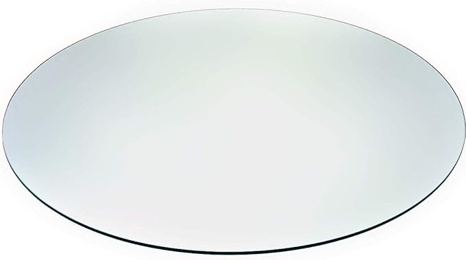 Audio-Visual Direct 42" Round Tempered Glass Table Top with Pencil Edge