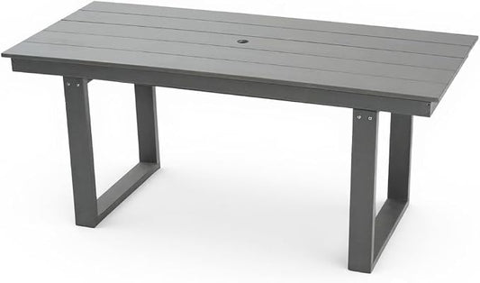 Patio Dining Table, Rectangular, Grey