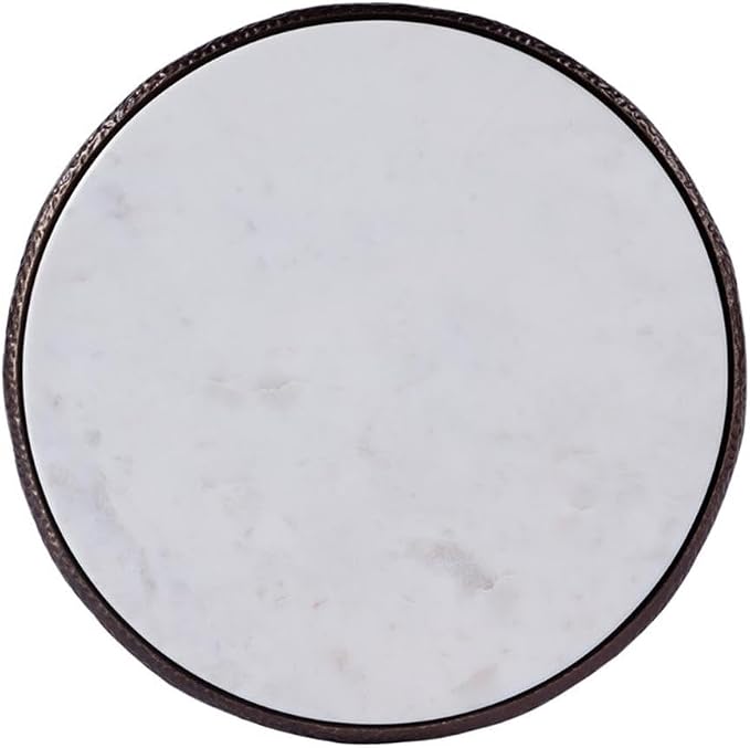 Butler Specialty Company Lania Outdoor Marble Side Table in Bronze