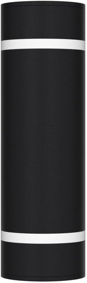 13" Stainless Steel Modern Outdoor Wall Sconce Cylinder Porch Light | E26 Base,UL listed,Black Up and Down Lights Outdoor Exterior Lighting Fixture for House Garage Patio Porch Garden