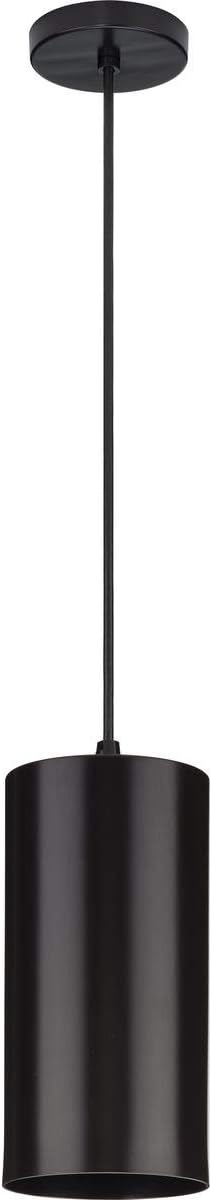 Progress Lighting Cylinder Collection 6-Inch 1-Light Antique Bronze Modern Outdoor Hanging Pendant Light