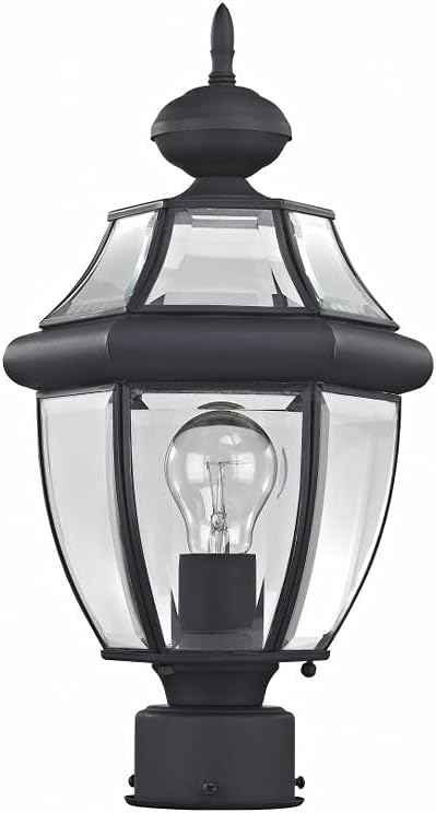 Livex Lighting 2153-04 Post Light Fixture, Black