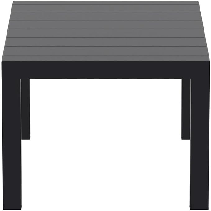Compamia Vegas 55" Extendable Patio Dining Table in Black, Commercial Grade
