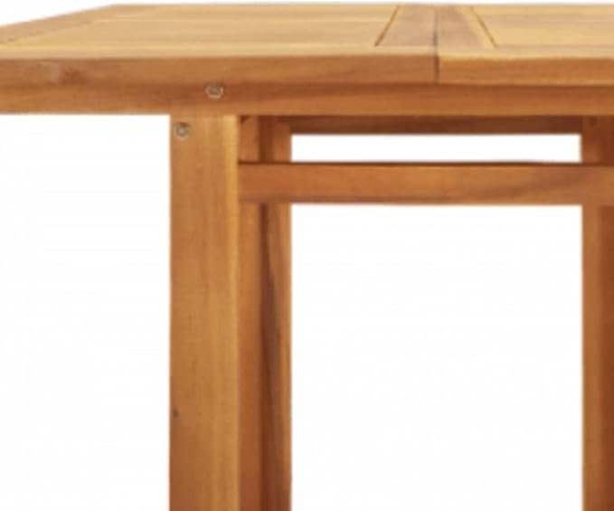 Outdoor Acacia Wood Bistro Table, Tall Bar Height Pub Table for Patio, Garden, Deck, Balcony, 29.5 x 29.5 x 43.3 Inch