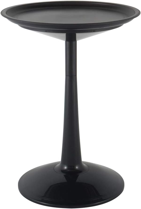 Lagoon Sprout Black Round Side Table