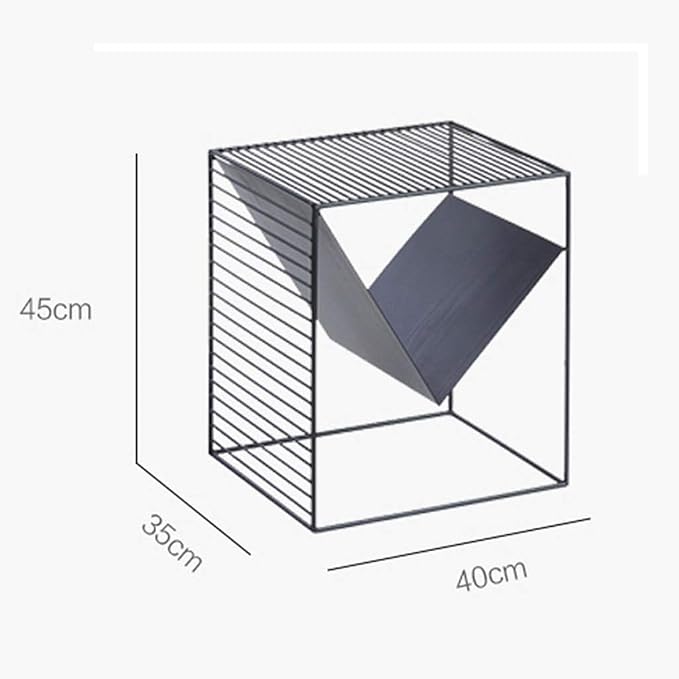VIDI Iron Square Table，Square Wrought Coffee Table Outdoor End Nesting Side Tables Plant Stand