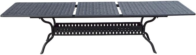 Darlee Series 30 Extendable Patio Dining Table in Antique Bronze