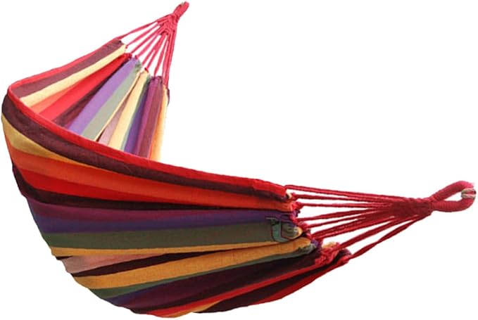 LIOOBO Camping Hammock Chair Swing Portable Outdoor Hammock Canvas Hanging Chair Easy Assembly
