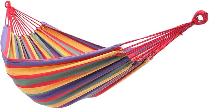 YKS Canvas Hammock (79 Inch × 34 Inch, 330 Pounds Maximum Capacity)