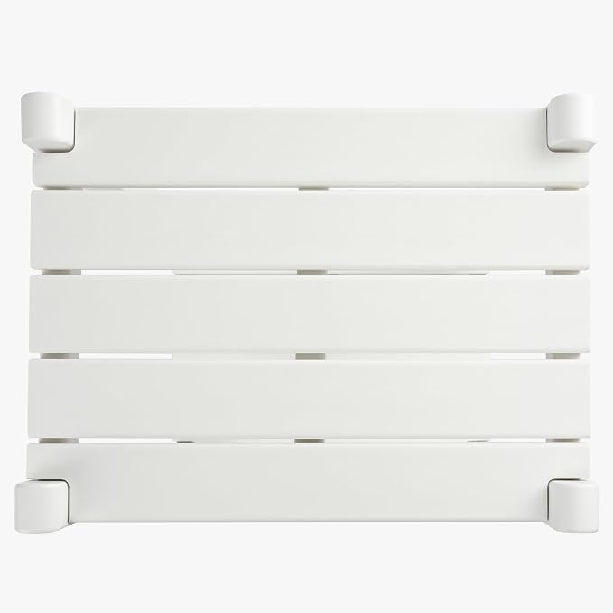 WestinTrends Malibu 36" Outdoor Adirondack HDPE 2-Tier Patio Side Table, White
