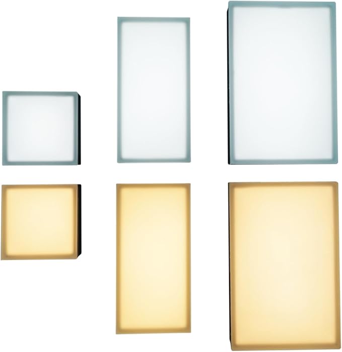 LUMENGY Paver Light 4x4 Inch (3.93x3.93), 5000K Daylight, Glare-Free Brick Lighting for Driveways, Walkways, Pool Decks and Patios, 12V Hardwired, IP67 Waterproof, Drive-Over Rated