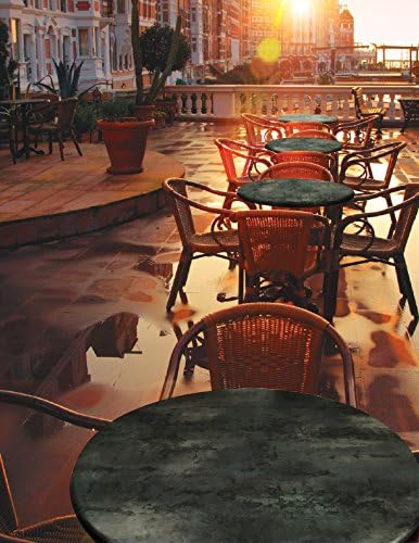 Holland Bar Stool 36" Diameter Black Steel, Indoor/Outdoor All-Season EnduroTop Table Top