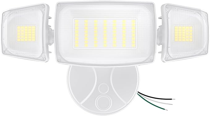 Olafus 80W Flood Lights Outdoor, Switch Controlled 8000LM LED Security Lights, IP65 Waterproof Outside Floodlights, 6500K Exterior Flood Light Fixture Wired for House Yard Porch Eave White