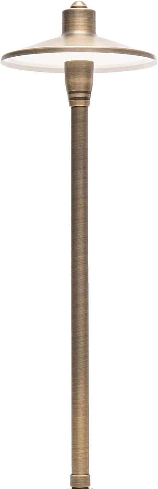 12V Brass LED Path Light 4-Pack Expansion Kit (Bronze) | Low Voltage, 3W 2700K Warm White G4 LED Bulbs, Ideal for Outdoor Pathway Walkway Garden Driveway or Patio