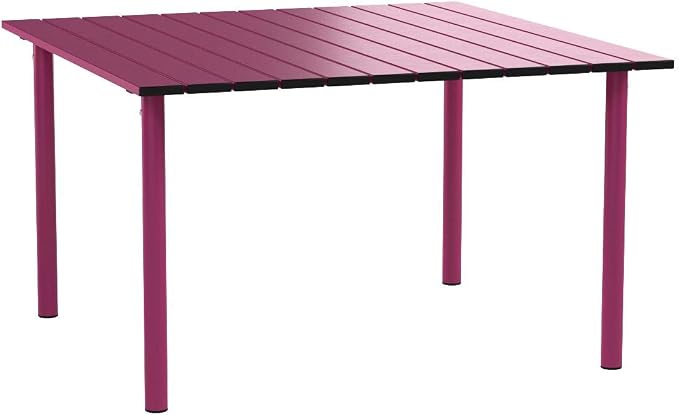 A2716F Low Aluminum Portable Table with Carrying Bag, Fuchsia