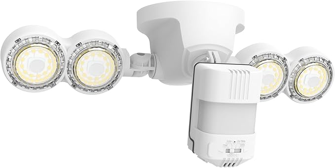 SANSI 40W 5000 LM LED Motion Sensor Outdoor Lights | 5000K Daylight Super Bright, Dusk to Dawn, Security Lights, Flood Light Outdoor, Garage, Yard, IP65, 72FT, ETL Listed