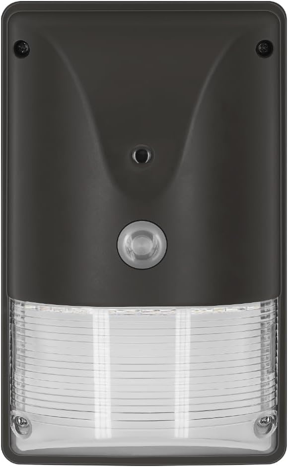 LEDVANCE 15W Emergency Mini Wall Pack LED Luminaire, 3 CCT Select 3000/4000/5000K, Dimmable, 80 CRI, Battery Back Up - 1 Pack (61369)