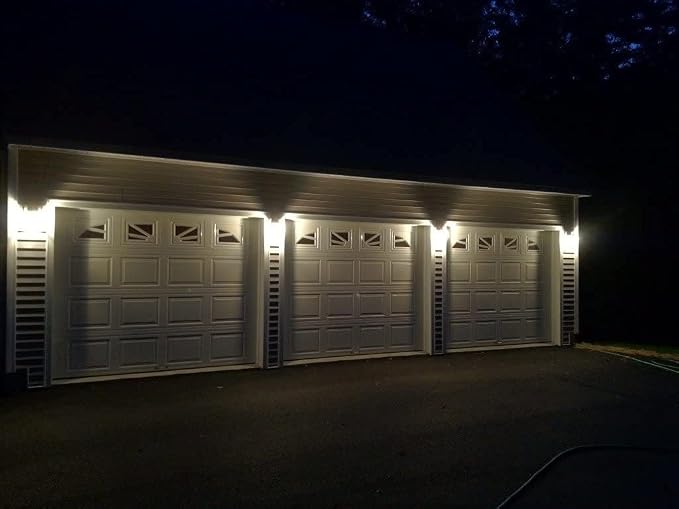 Outdoor Porch Light, LED Wall Sconce, Rustproof Aluminum | Dusk to Dawn Modern Exterior Wall Light Fixture for House, Patio, Garage, 12W 1000 Lumen, Waterproof, 5000K, Black, 1 Pack