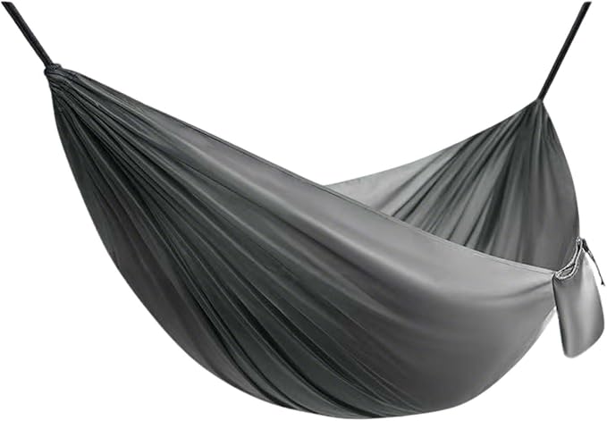 Foldable Portable Hammock for Travel and Outdoor Activities, Breathable Fabric Hanging Hammock with Adjustable Rope, Perfect for Camping, Garden, Patio, Beach Or Hiking Trips