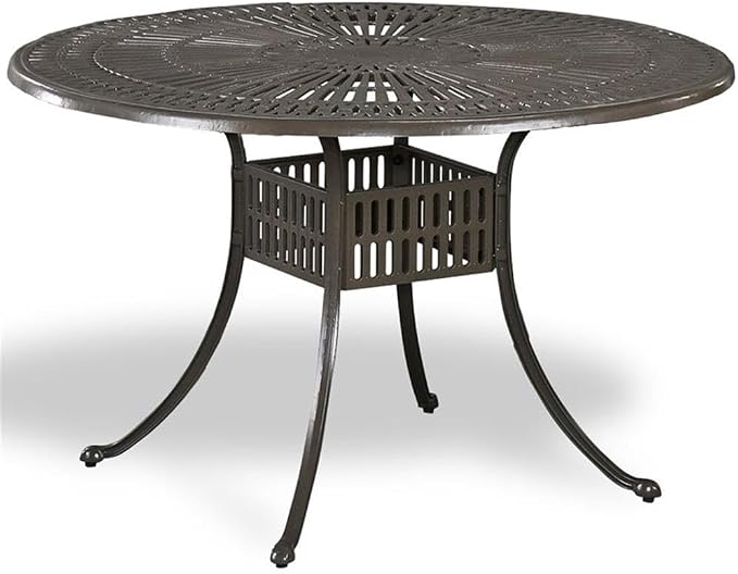 Homestyles 6660-32 Outdoor Dining Table, 48", Grey
