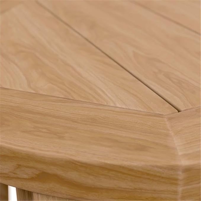 Modway Brisbane Modern Teak Wood Outdoor Patio Side Table in Natural