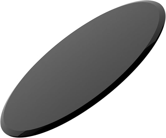 32" Round Tempered Glass Table Top, Black Glass Surface Protector Heat & Scratch Resistant Multipurpose for Dining, Coffee, Restaurant, Office and End Table (Black, 32 Inch)