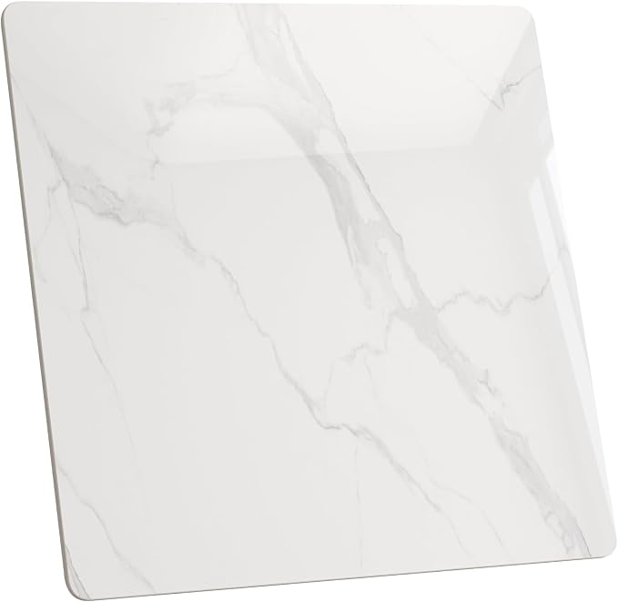 47.2" Square Table Top - White | Heat & Scratch Resistant Durable Tabletop for Dining, Indoor/Outdoor, Pub & Home Office - All-Weather Use