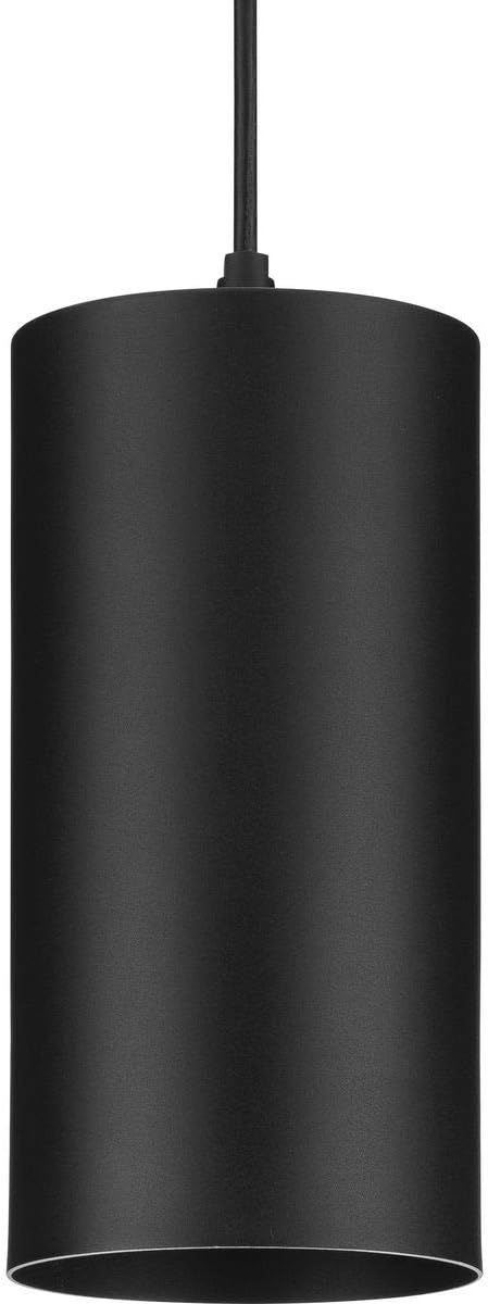 Progress Lighting P500356-031 6IN CYL RNDS Cylinder, Black, 12.00x6.00x6.00